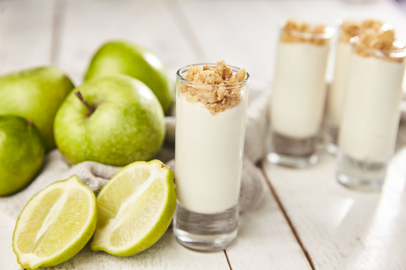 Elderflower and apple shots