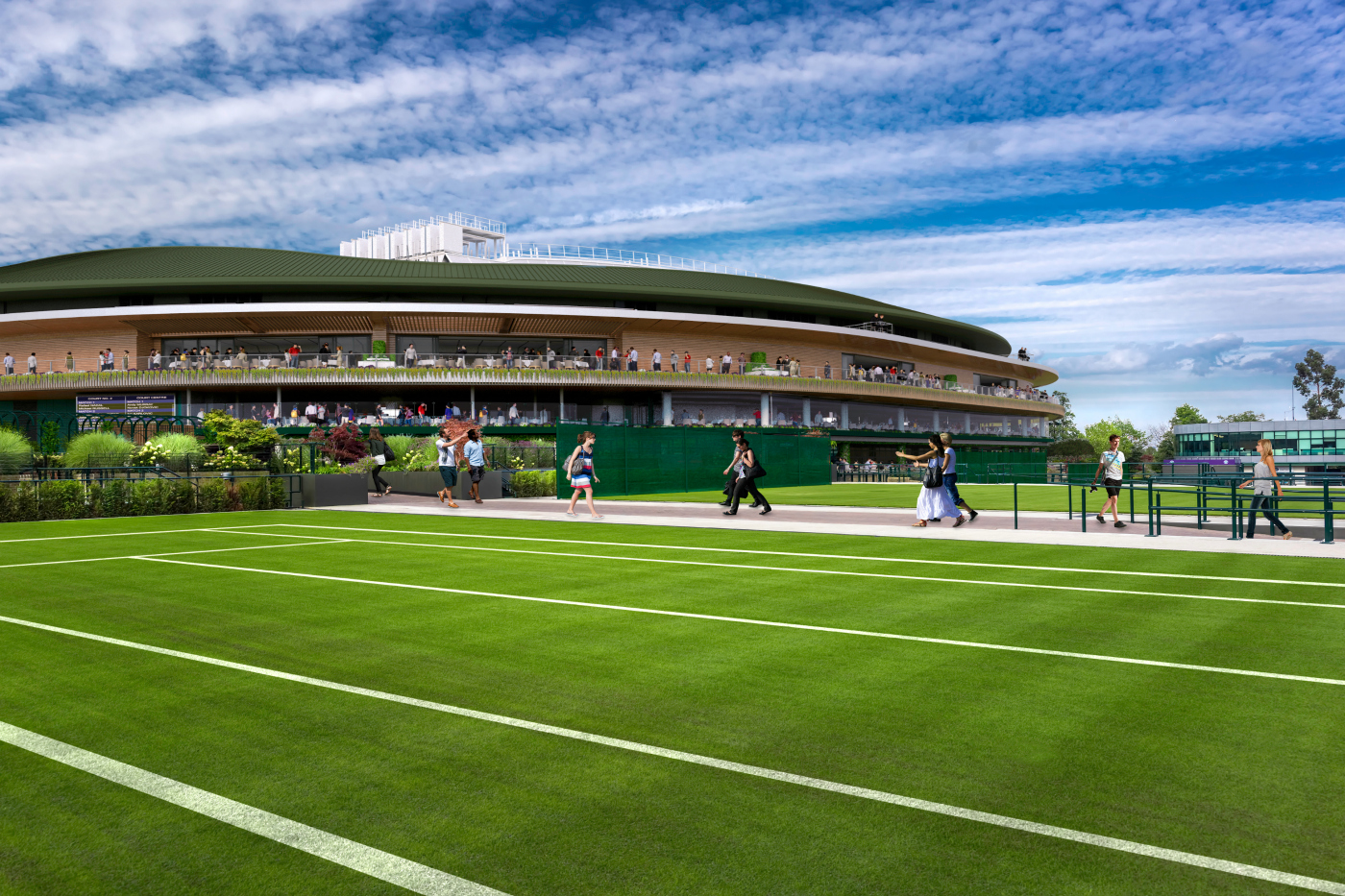 An artist's impression of the redeveloped No.1 Court