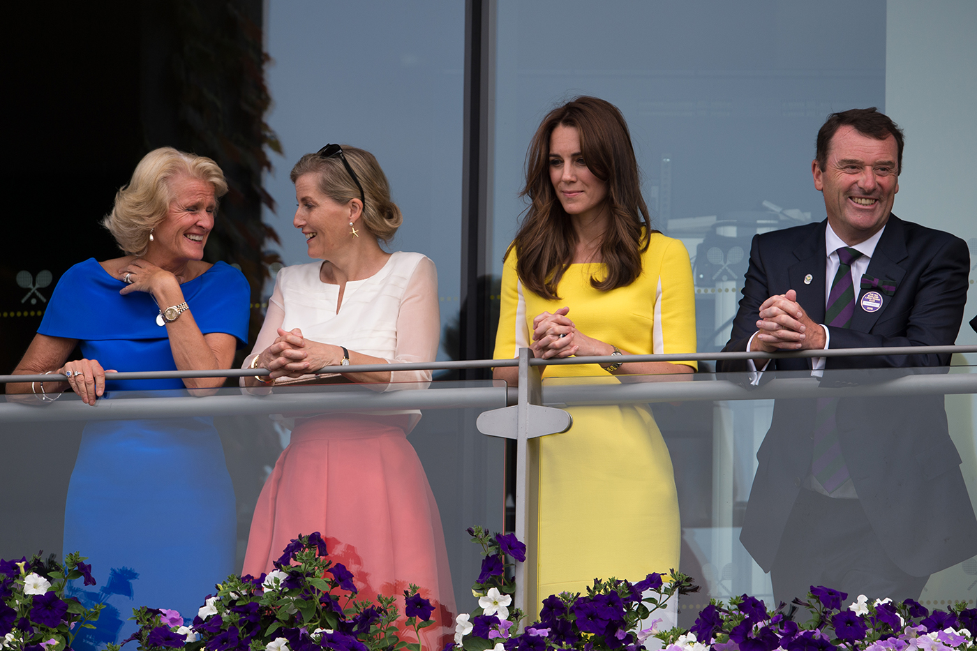 HRH The Duchess of Cambridge enjoys the beautiful weather on Day Ten.