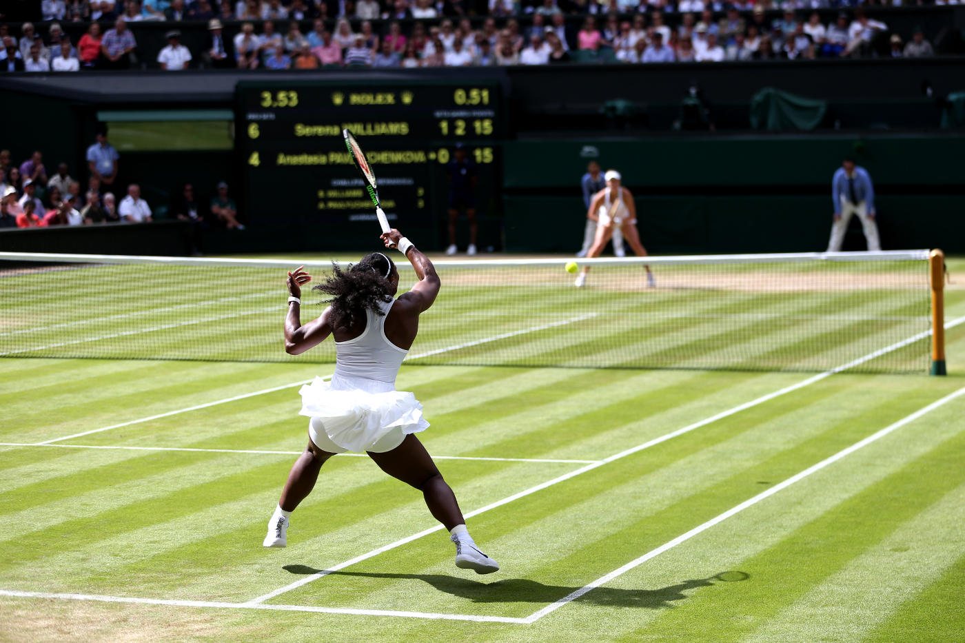  Ladies' Quarter-Finals: Serena Williams defeats Pavlyuchenkova