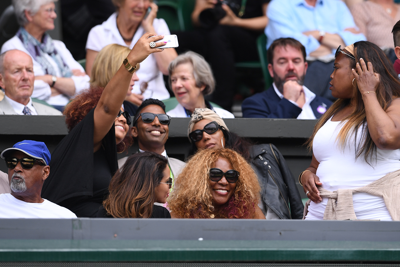Mum's the word as Serena marches on