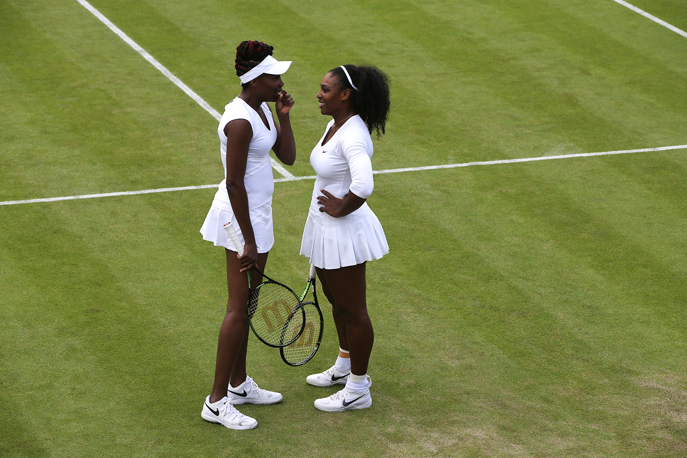 Ladies move effortlessly from singles to doubles